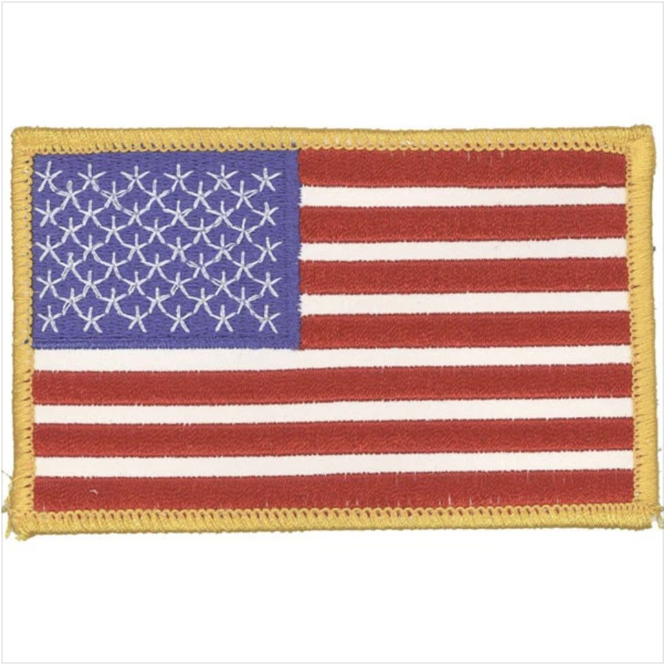 Authentic Reflective U.S. Flag Patch - United States of America