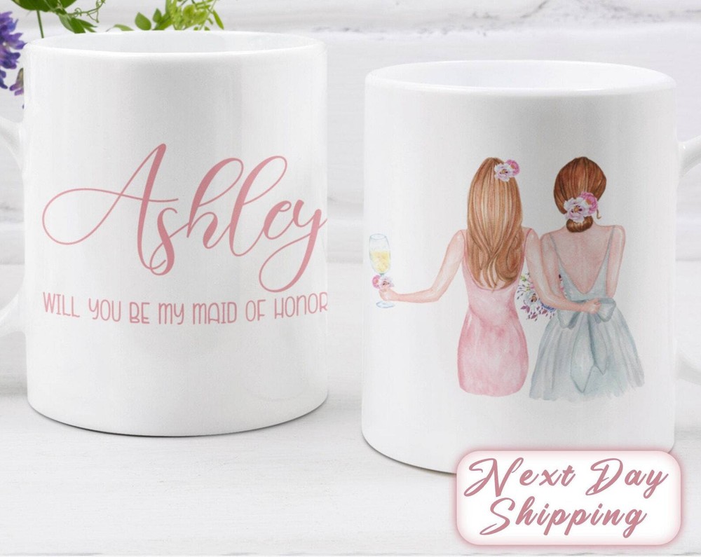 Maid Of Honor Proposal Mug Maid Of Honor Proposal Gift Gift For Maid Of Honor