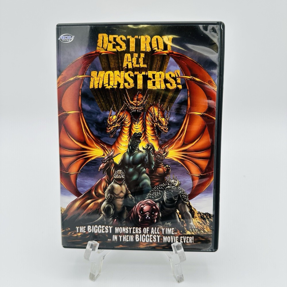 Godzilla 1968 Destroy All Monsters DVD with Insert ADV Films Mothra Rodan Movie