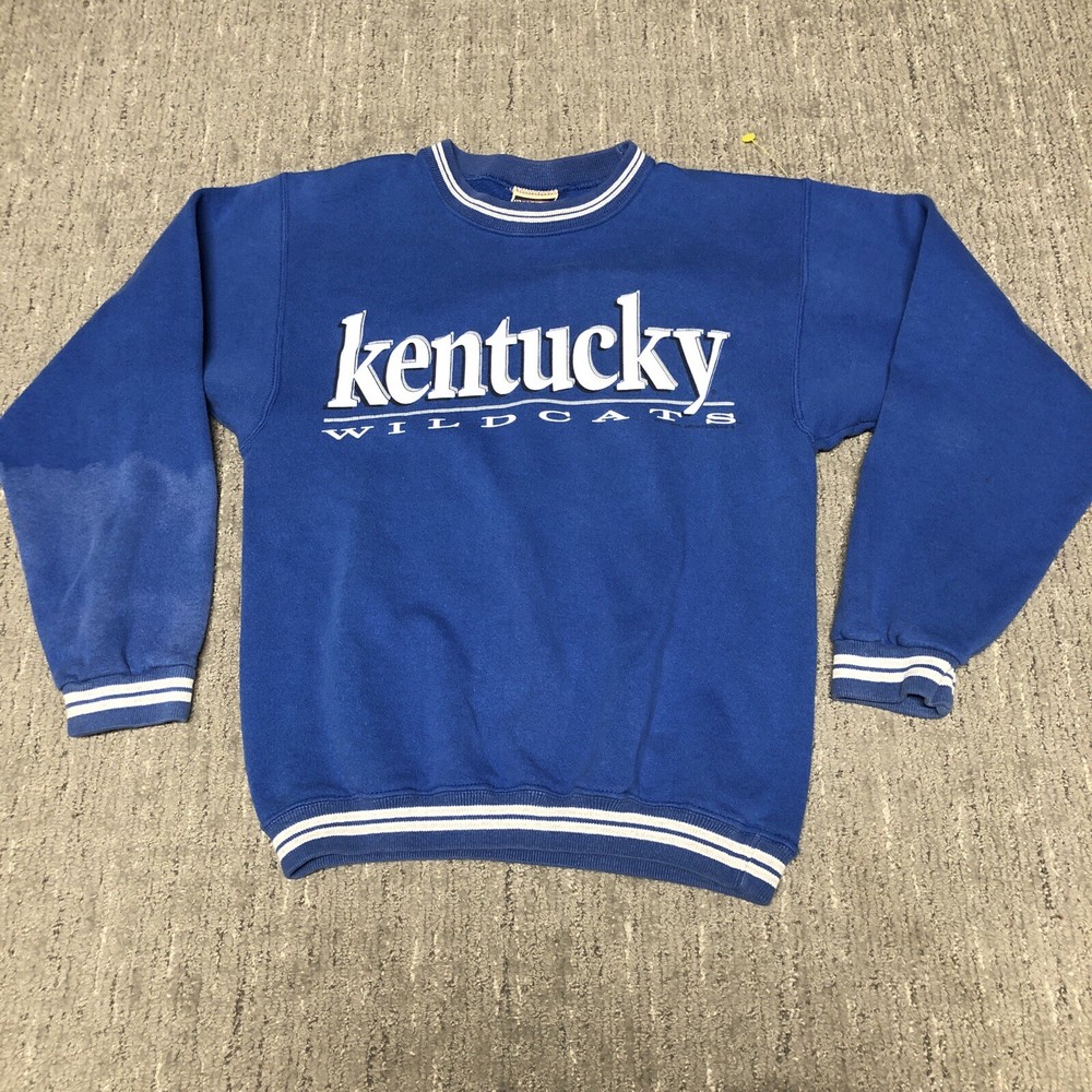 Vintage 90s Kentucky Wildcats Crewneck Sweatshirt Size S Made In USA College