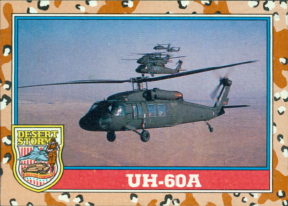 1991 Topps Desert Storm Trading Cards - #130 UH-60A Helicopter