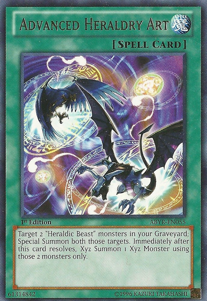 3x Advanced Heraldry Art ABYR-EN055 1st Ed NM Rare English Yugioh Card