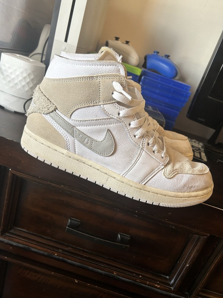 Air Jordan 1 Mid SE Craft 'Inside Out - White Sail'