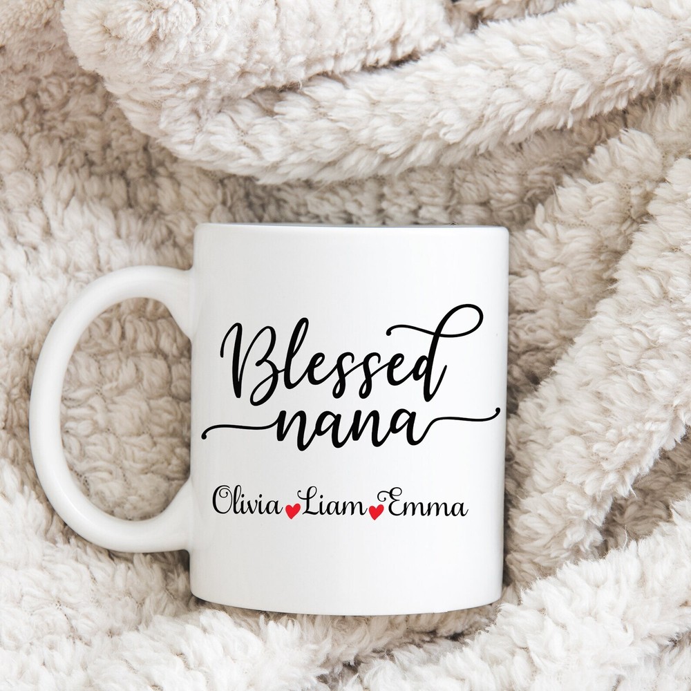 Personalized Nana Coffee Mug for Grandma - Blessed Nana Gift