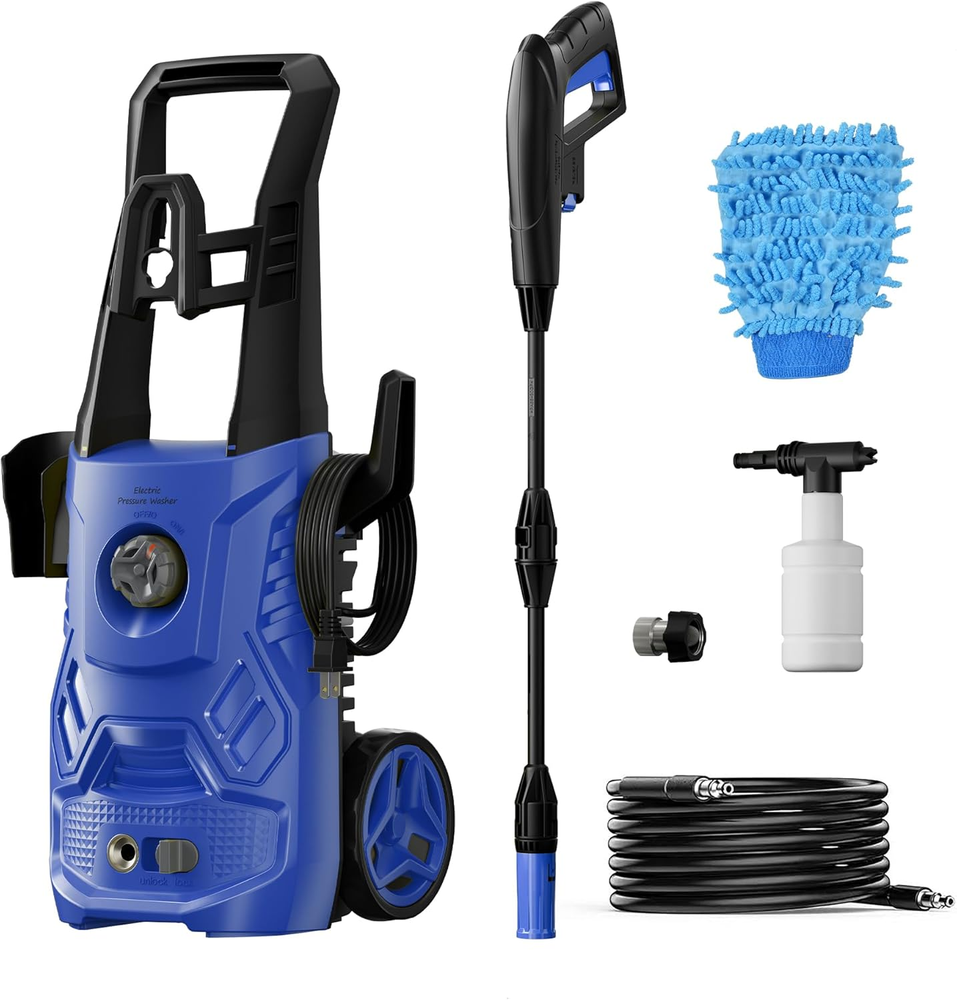 4200PSI 2.6GPM Electric Pressure Washer with Foam Cannon & 23FT Hose