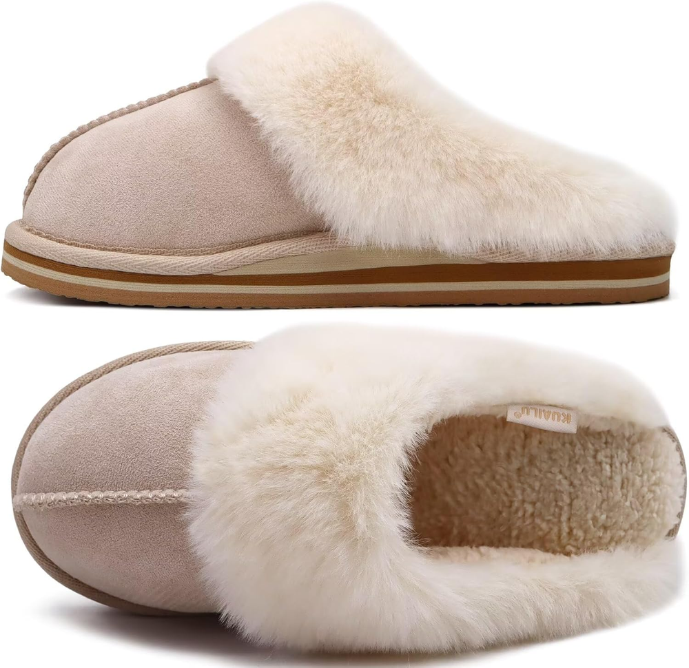 Womens Memory Foam Slippers Cozy Warm Arch Support Comfy House Shoes