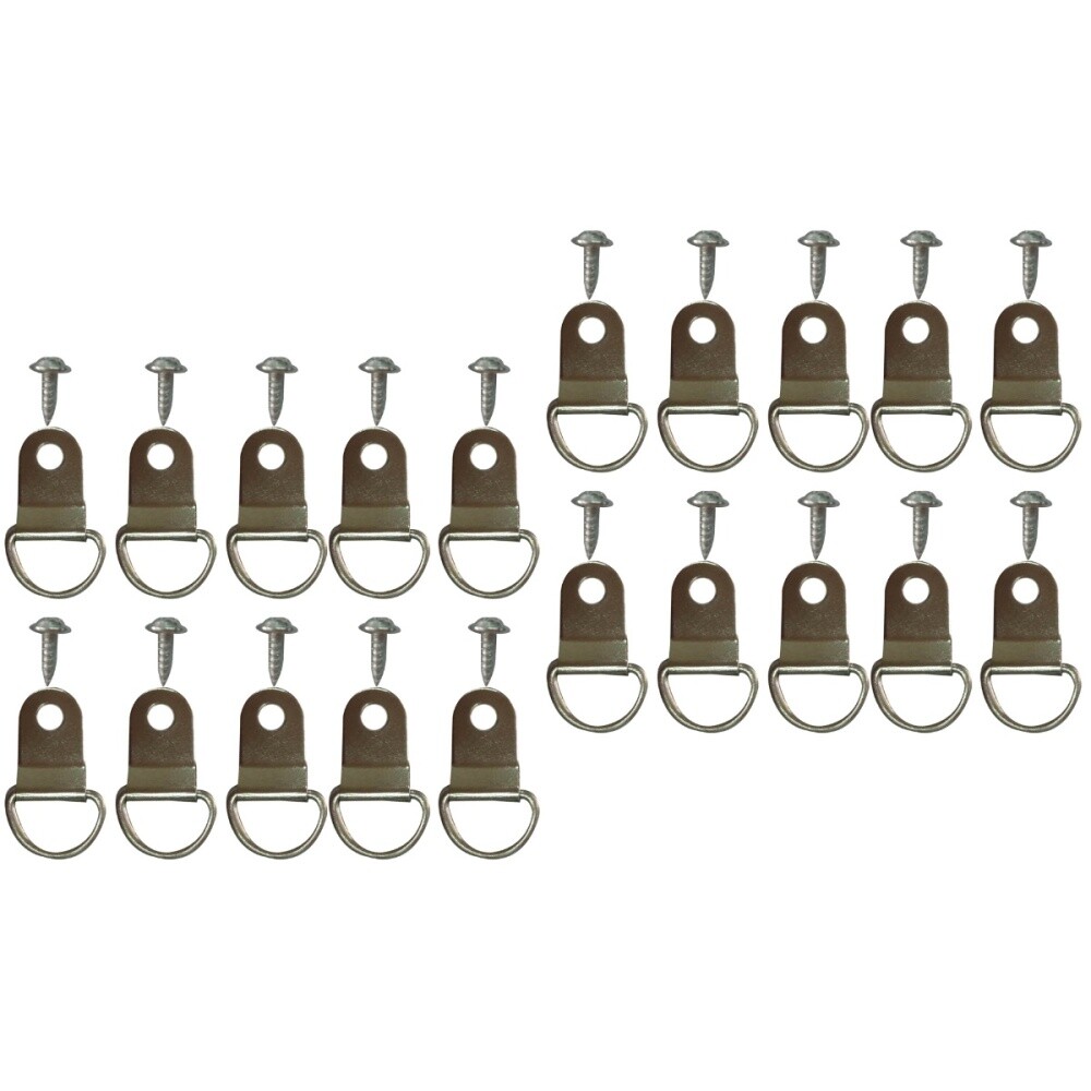 400 Pcs D-ring Shape Single Hole Hangers Cross Stitch Hanger Hook for Home