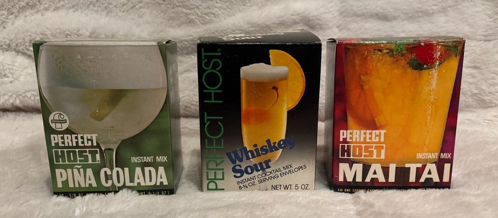 Vintage Perfect Host Whiskey Sour Mai Tai Pina Colada Drink Mix Props