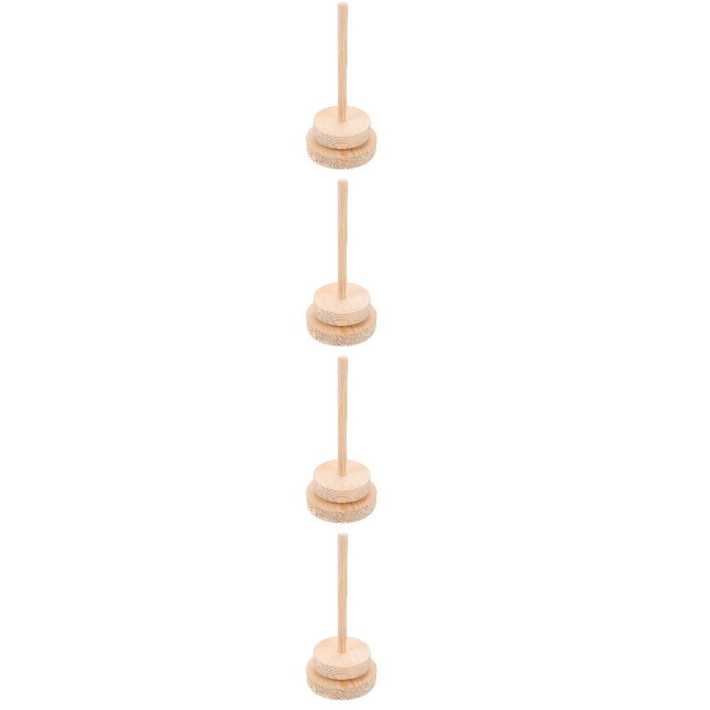 Set of 4 Yarn Dispenser Spindles for Easy Thread and Wool Winding
