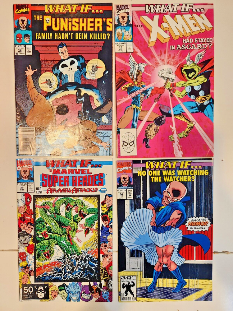 Marvel What If Comics 1989 Issues 10 12 25 34 Vol 2 Thor X-Men More