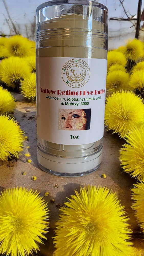 Organic Retinol Tallow Eye Butter with Matrixyl 3000 for Deep Wrinkles