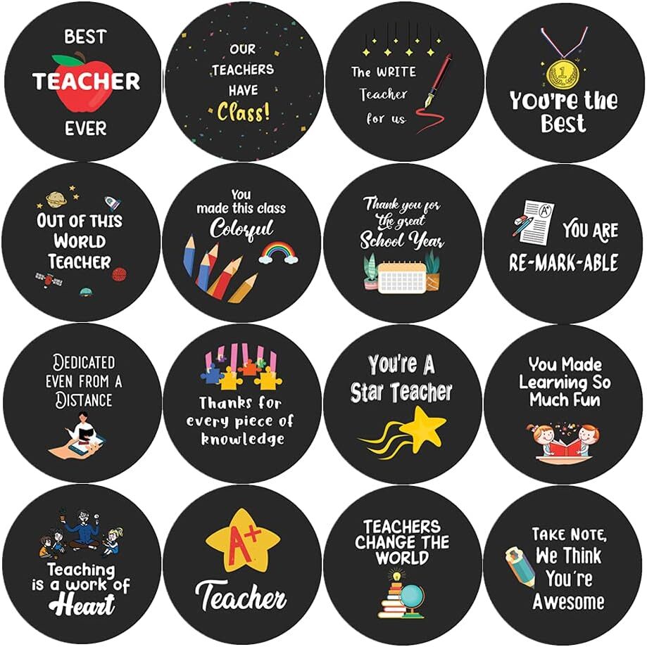 Teacher Appreciation Stickers Series 2 (20 Sets X 16 Designs)