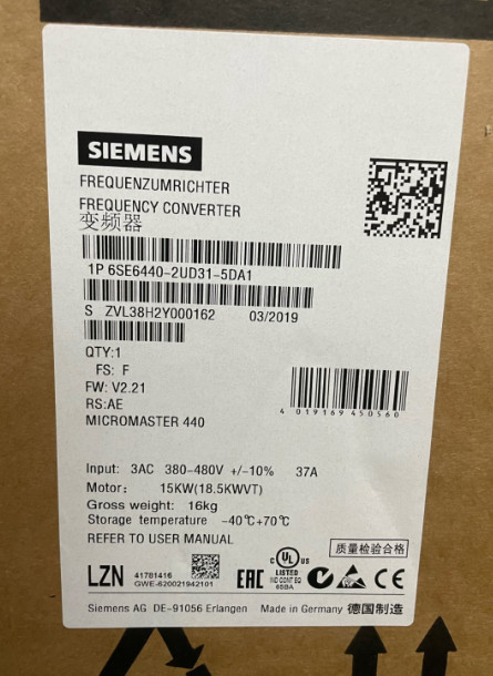 1PCS Micromaster 6SE6440-2UD31-5DA1 New Siemens 6SE6 440-2UD31-5DA1 #US