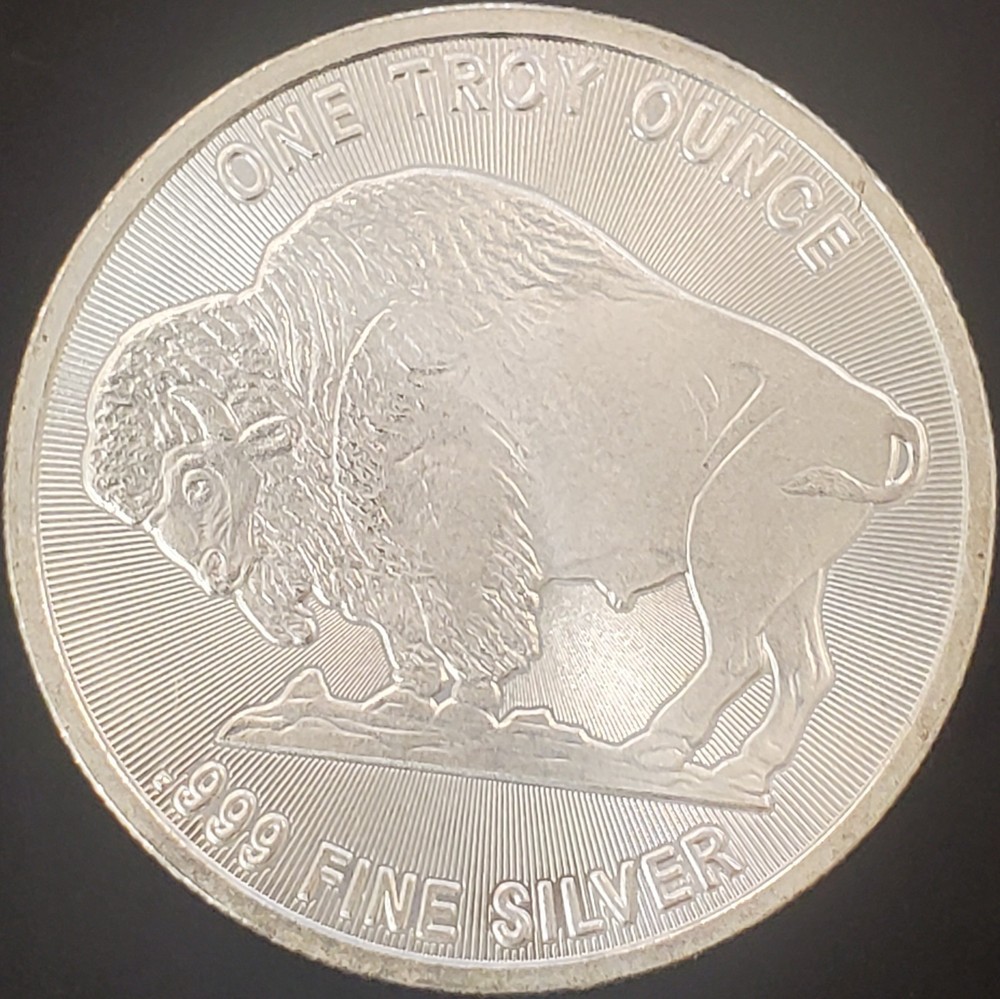 Silver Buffalo Round 999 1 Troy Ounce Fine Silver - Quantity Available