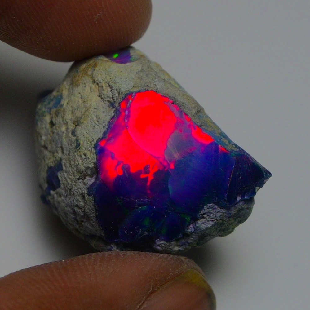 Blue Opal Rough 29.45 Carats, Natural Ethiopian Opal Rough, Opal Raw Crystal