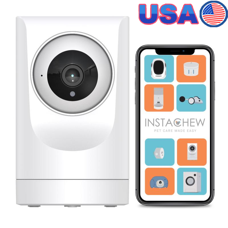 360° Smart Wireless Pet Camera 1080p HD Video 2-Way Audio Night Vision New