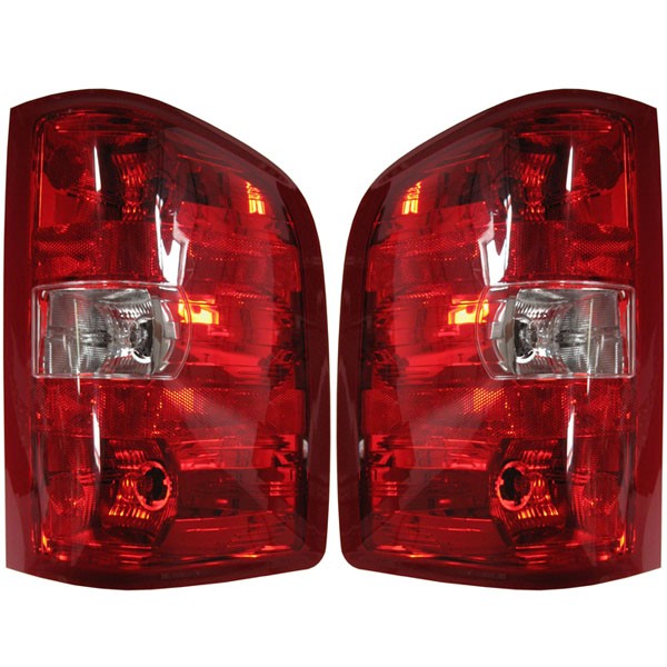 07-14 Chevy Silverado GMC Sierra LED Taillight Brake Lamp Pair Set
