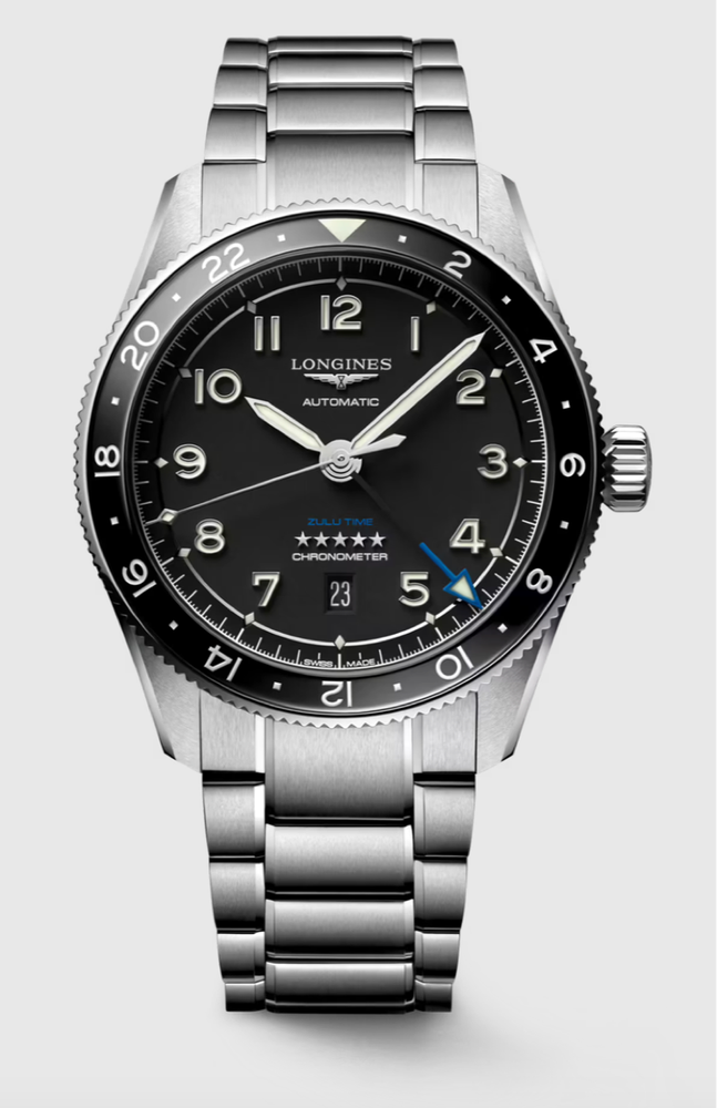 Longines Spirit Zulu Time Chronometer 42 MM Automatic Watch L38124536