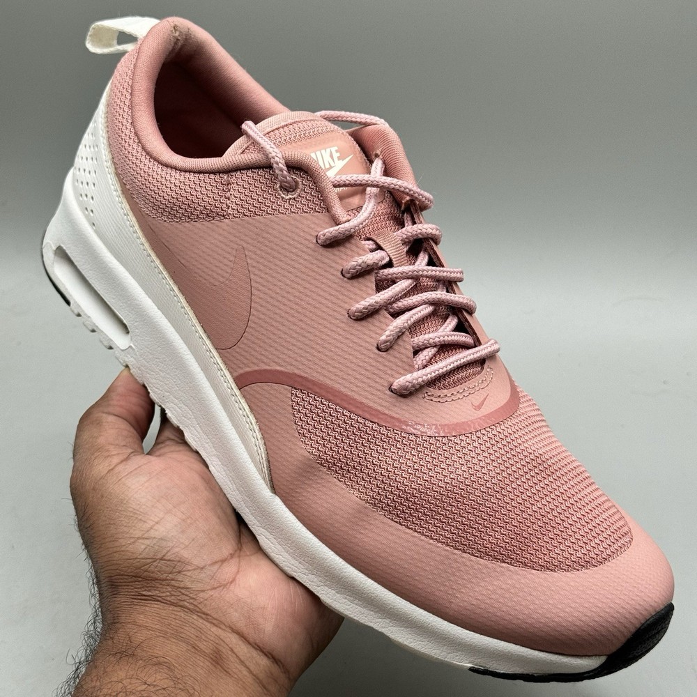 Nike Air Max Women Size 9.5 Thea Pink White  Running Athletics Shoes Sneakers