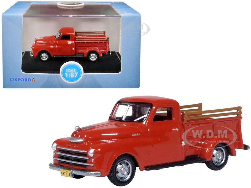 1948 DODGE B-1B PICKUP TRUCK RED 1/87 (HO) DIECAST BY OXFORD 87DP48001
