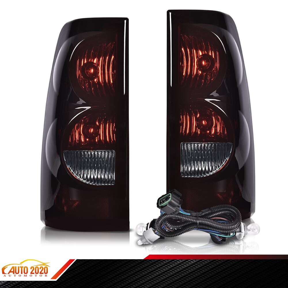 Black Tail Light Brake Lamps for 2003-2006 Chevy Silverado 1500 2500 3500 HD