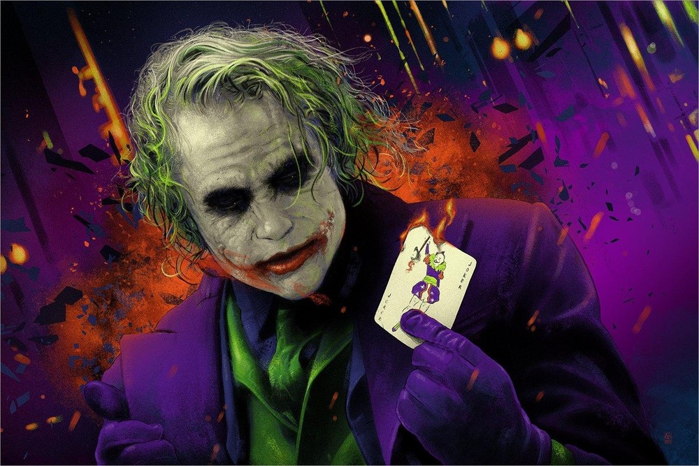 The Joker (Purple Variant) by Vance Kelly 14/85 36x24 Screen Print Movie Poster