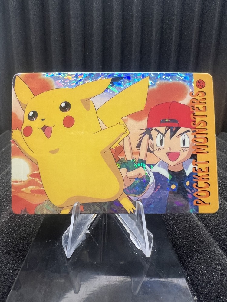 Pokemon Vintage 1999 Bandai Pocket Monsters HOLO Prism Vending Sticker