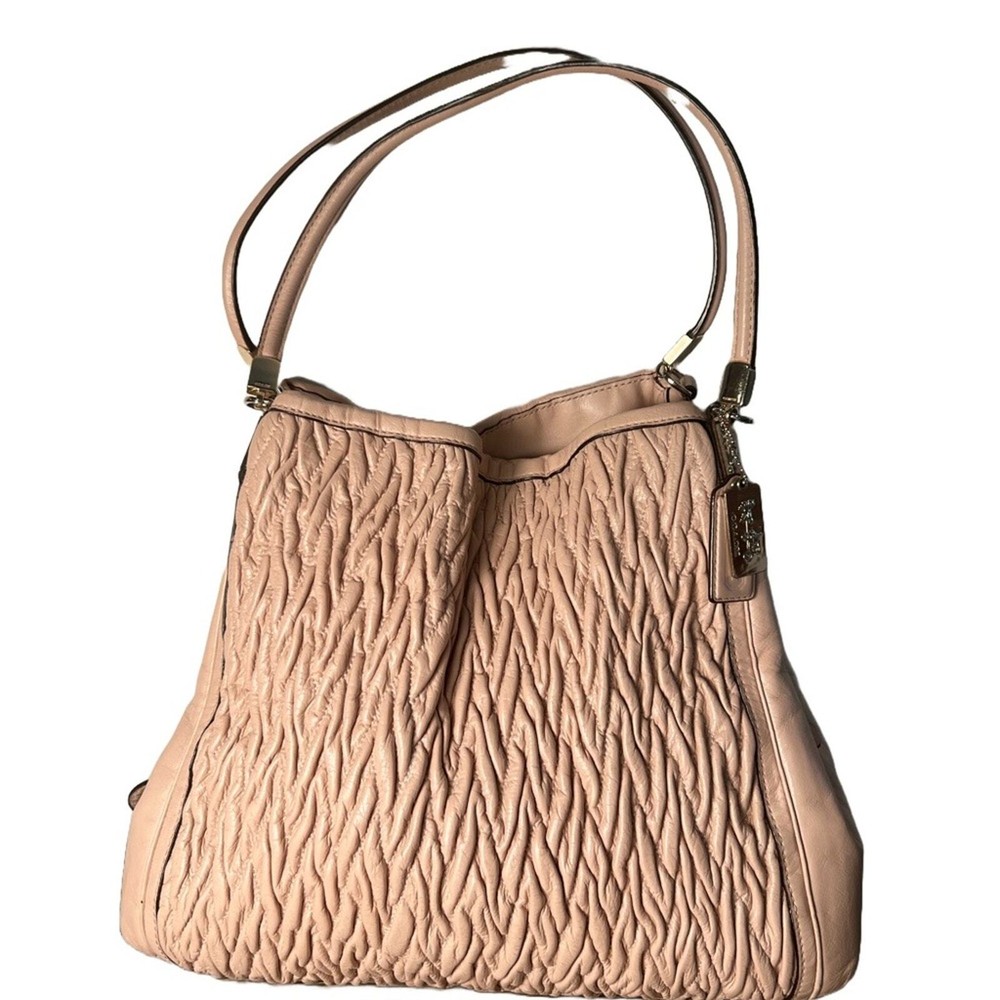 Coach Madison Leather Triple Compartment, Pink