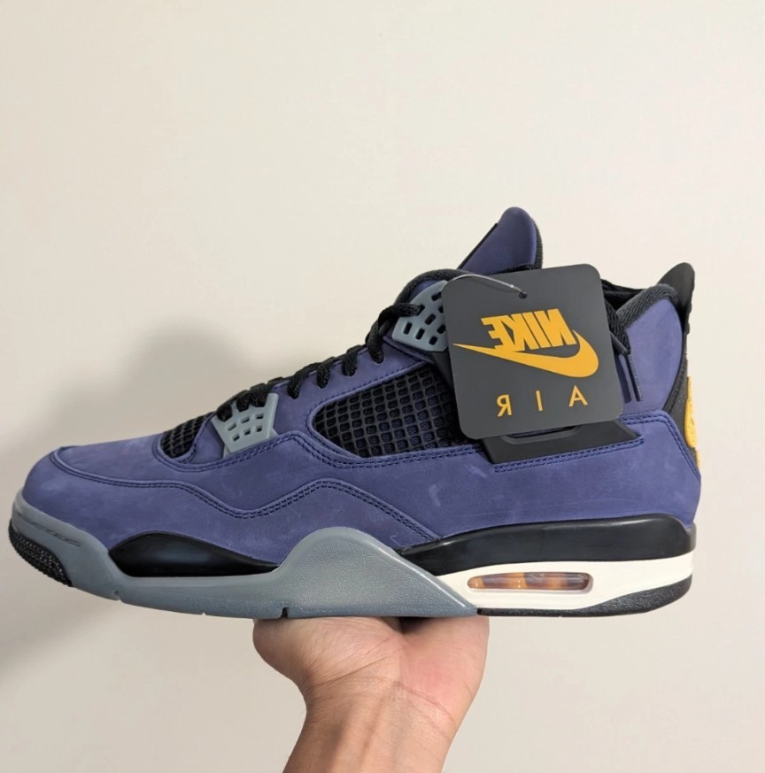 LAKERS Nike Air Jordan 4 Lakeshow Purple FV5029-500 size 13 SAME DAY SHIPPING 🔥