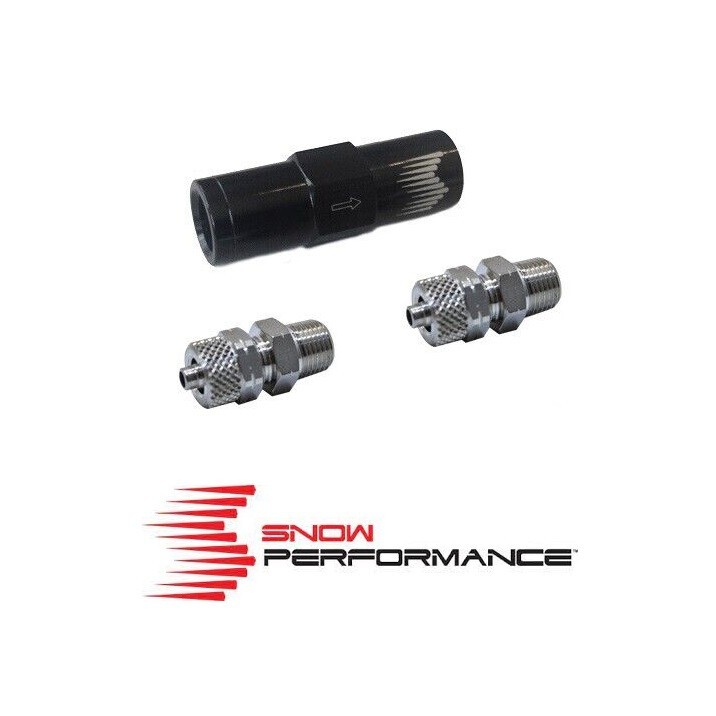 Snow Performance High Flow Water-Meth Check Valve Quick-Connect Fittings 8CV-QC