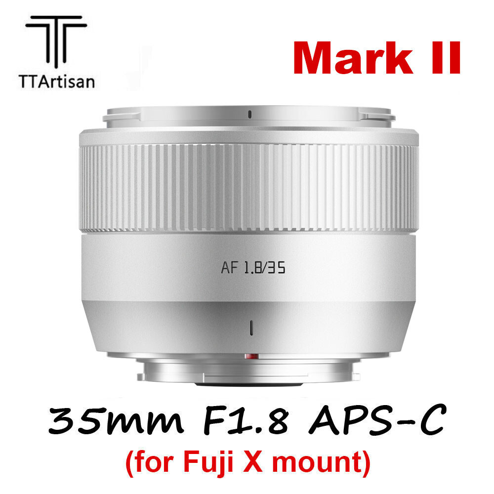 TTArtisan AF 35mm F1.8 II Silver APS-C Auto Focus Lens Fujifilm X Mount