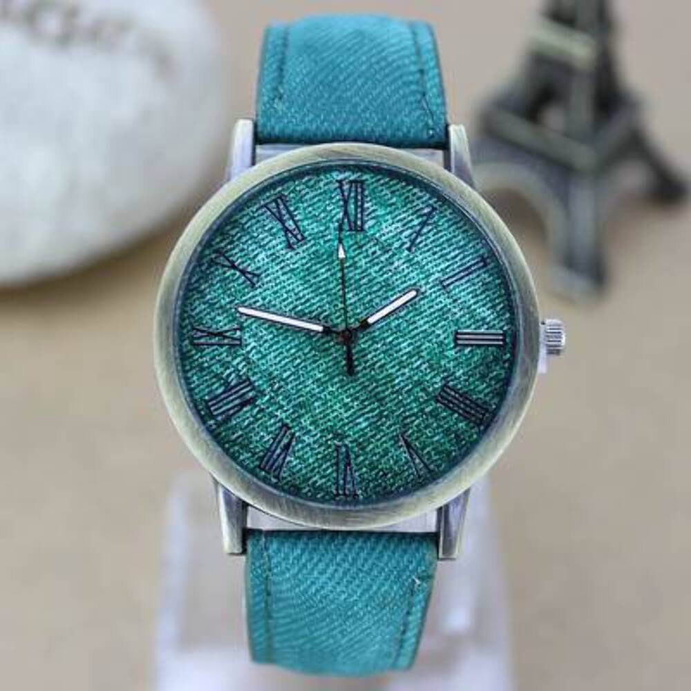 Stylish Women's Casual Quartz Watch with Round Dial and PU Strap