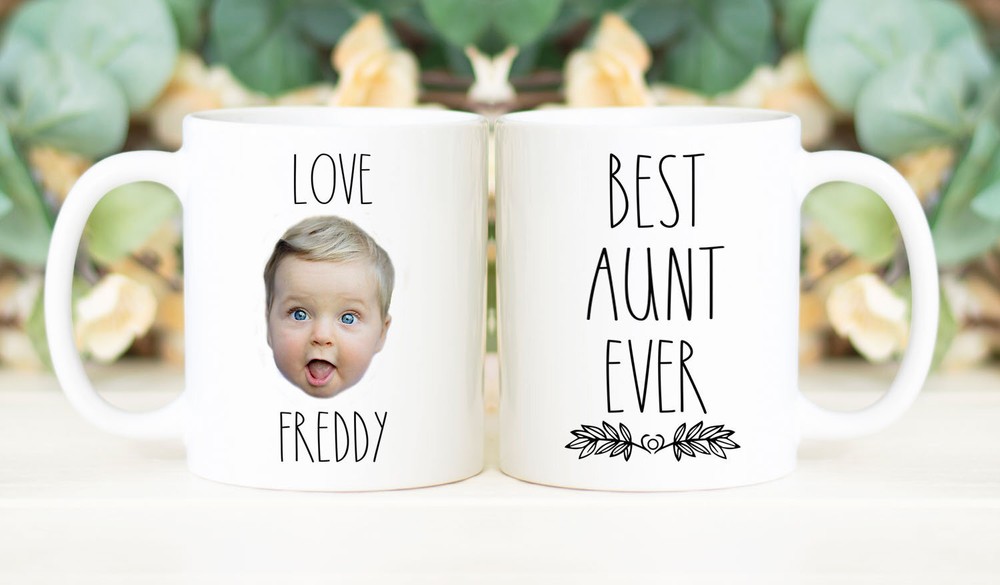 Best Aunt Ever Mug Personalized With Photo Of Children