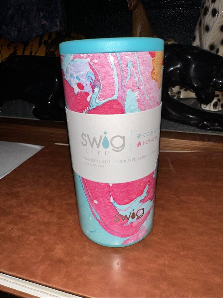 New Swig Life “cotton Candy” Skinny Can Cooler (12oz)