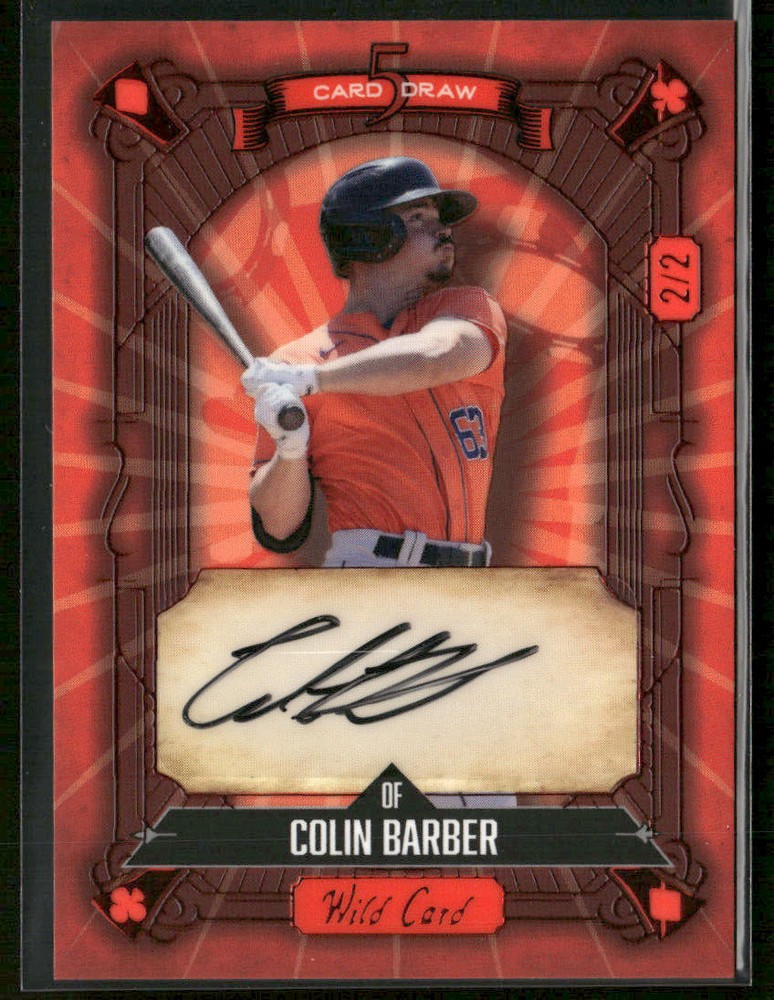 2024 Wild Card 5 Card Draw Colin Barber #5CDC-CBA Auto 2/2