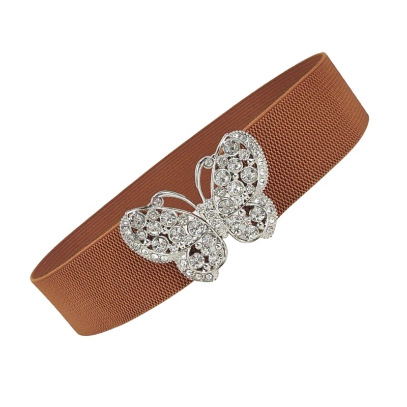 Glittering Butterfly Corset Belt Elegant Waist Cincher for Women