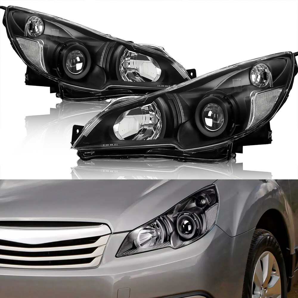 For 2010-2014 Subaru Legacy Outback Projector Headlights Headlamps 10-14 Pair US