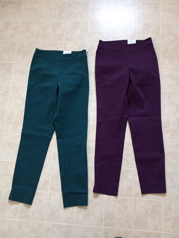 Women's Time & Tru High-Rise Side Zip Pants Size 6 Lot of 2