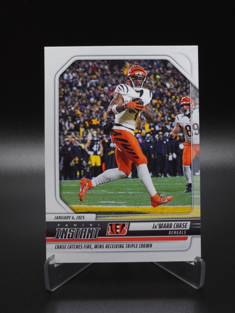 JaMarr Chase 2024 Panini Instant Bengals Triple Crown Card #247 PR 173