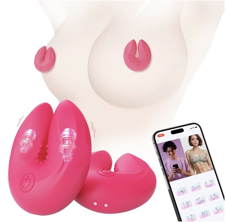 Nipple Toys Clamps Adult Toys APP Remote Control Vibrator with 9 Vibrations