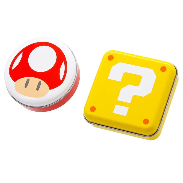 Super Nintendo World  Super Mushroom/Question Block  Tin Memo Set (2 pieces)
