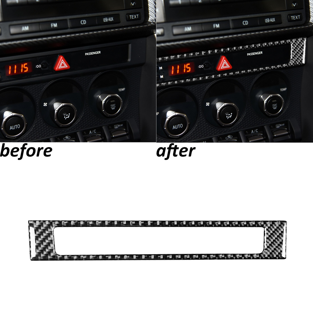 Real Carbon Fiber Emergency Light Panel Trim for 2017-2019 Subaru BRZ 86