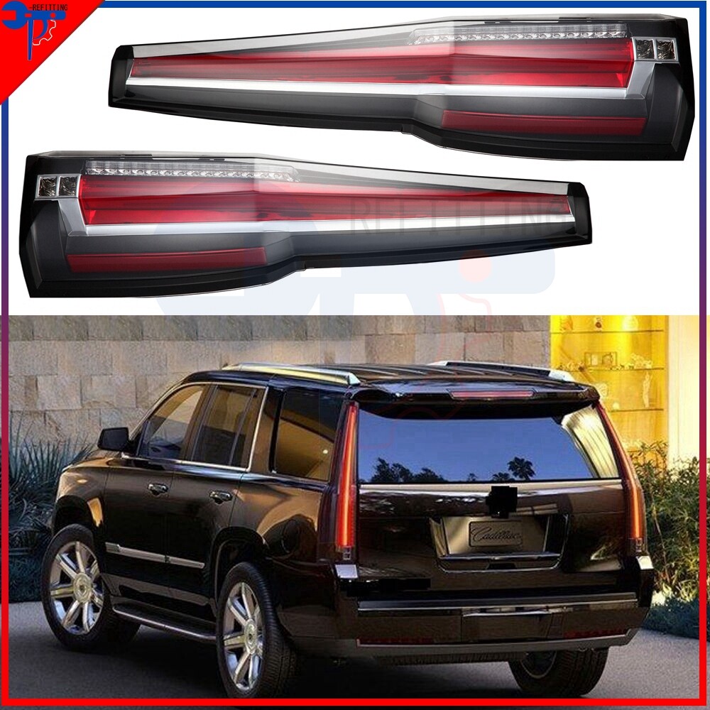 LED Tail Lights Brake Turn Lamps Pair for GMC Yukon Yukon XL 2015-2020