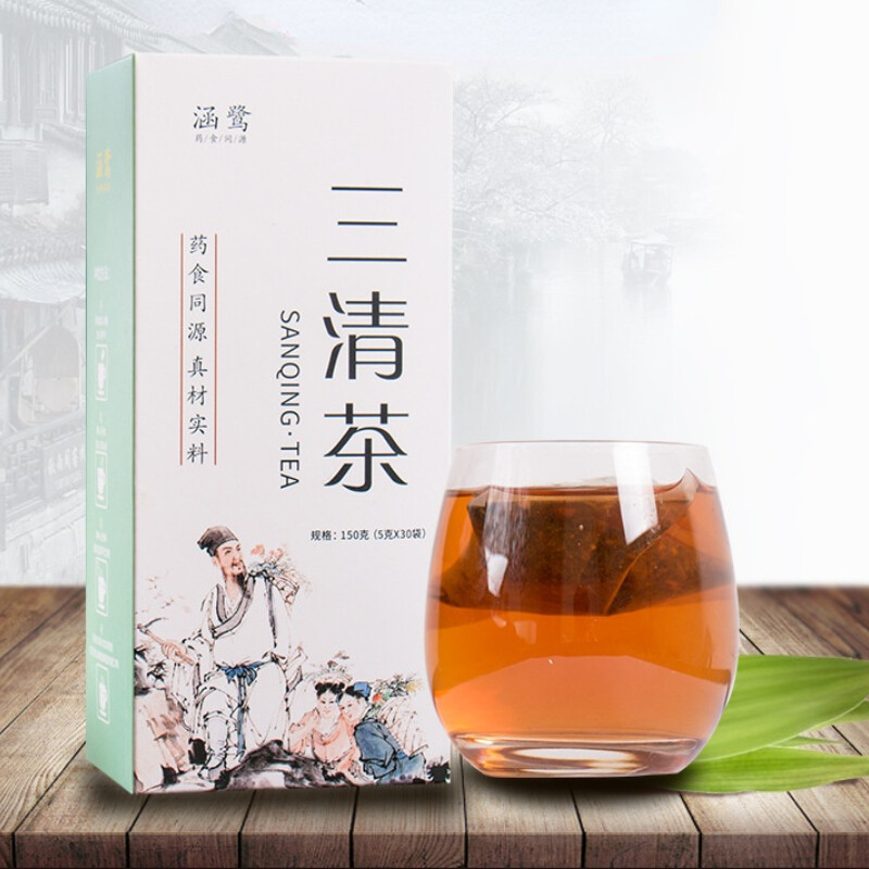 Sanqingcha Mint Cassia Rose Red Dates Herbal Tea Natural Organic Herbs Tea 50g