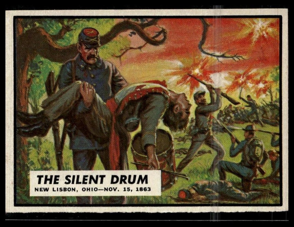 1962 Topps Civil War News #55 The Silent Drum Rare Vintage Trading Card