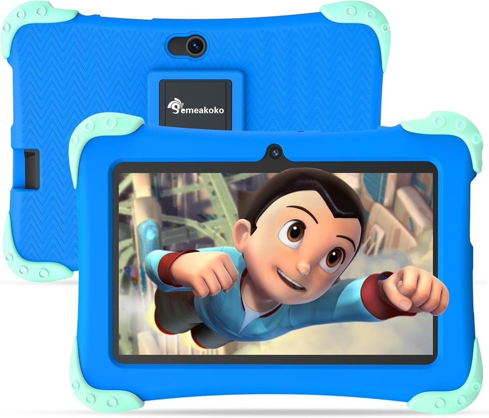 Kids Tablet 7 inch Android 12 Toddler Childrens for Blue