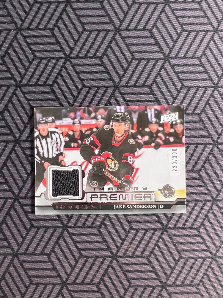 Jake Sanderson 2022-23 UPPER DECK PREMIER Premier Dynamic Imagery RC /300