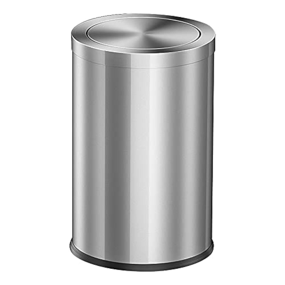 Huaqinglian Stainless Steel Gold Trash can with Flipping Lid 2.4gallon Finger...