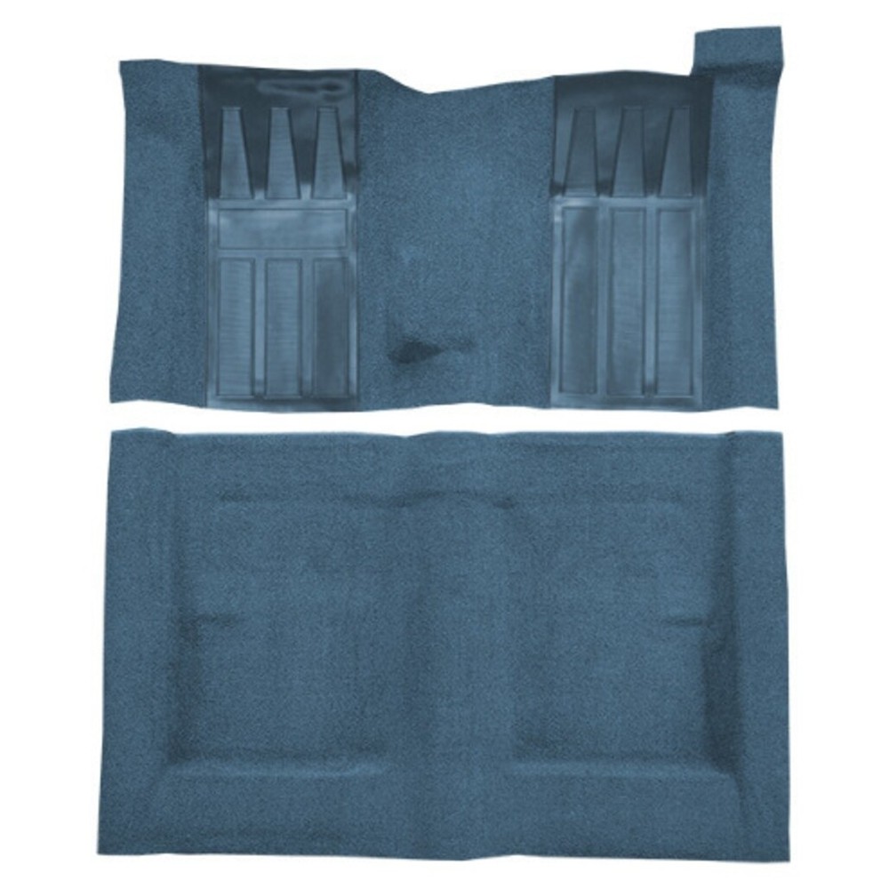 Carpet for 70-71 Ford Torino GT 2DR Hardtop 4spd w/2 Med Blue Inserts Loop