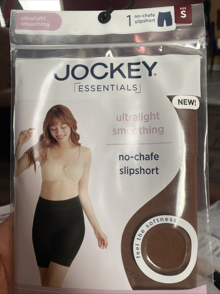 Jockey Womens No Chafe Slipshort Small Brown Smoothing 10725